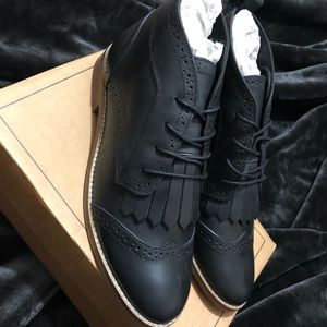 Asos Abery Brogue Lace Up Leather Boots